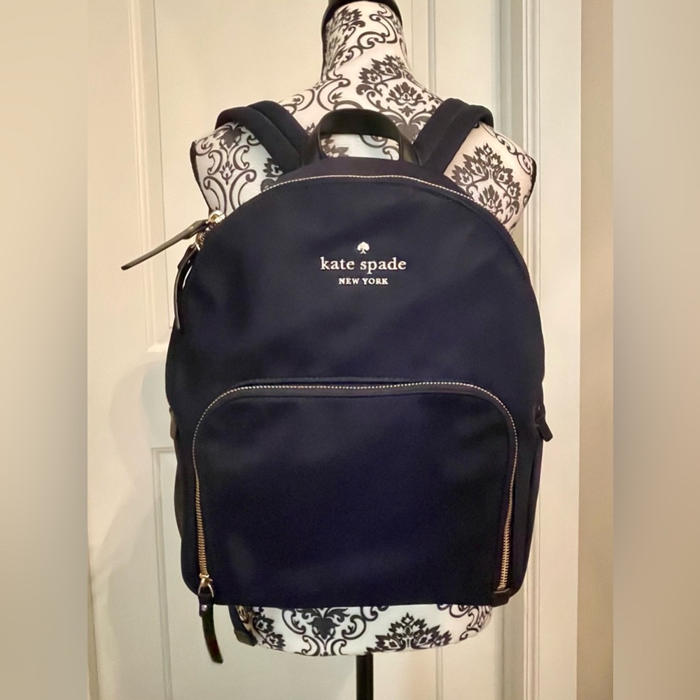 Kate Spade Navy Blue Backpack - image 1